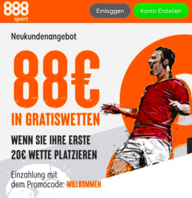 888sport 88 euro gratiswette