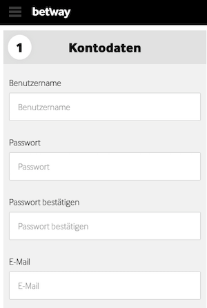 Die Registrierung beim Buchmacher Betway im Test