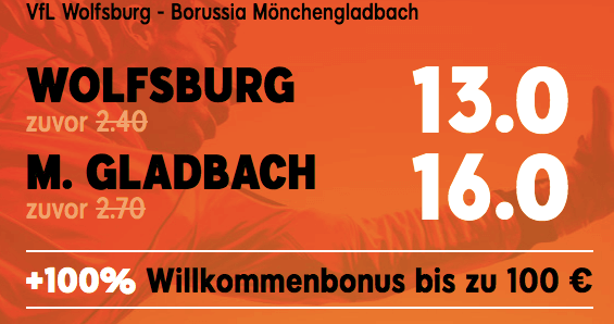 888sport Boost Wolfsburg vs Gladbach