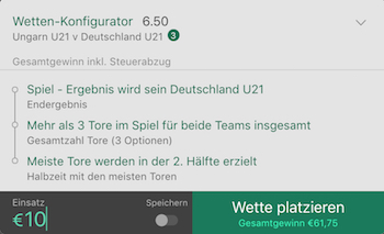 bet365 u21 em deutschland wetten