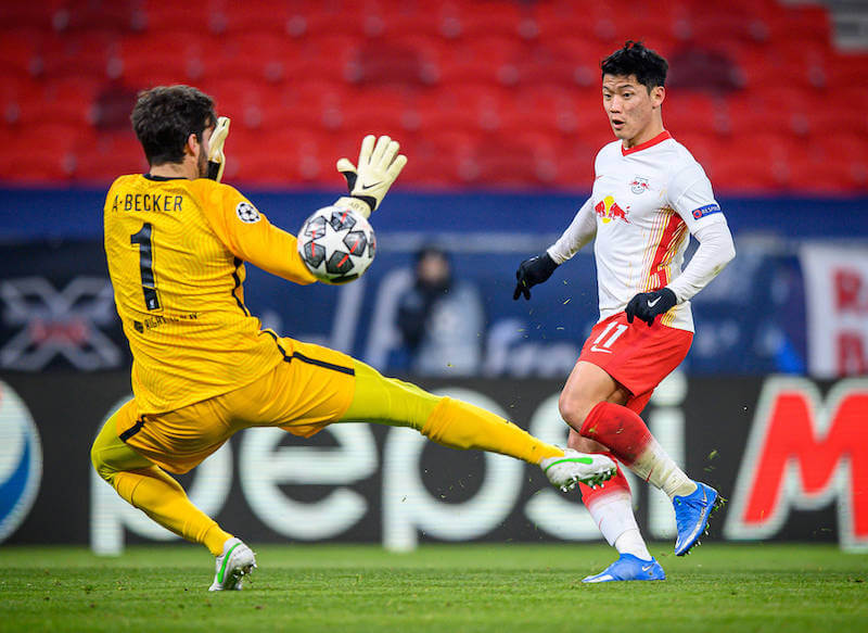 Hwang und RB Leipzig muessen gegen Liverpool ein 0:2 aufholen