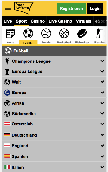 Erfahrungen zum interwetten Fußball Programm