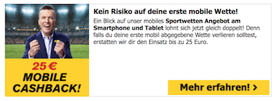 Interwetten mobile Cashback