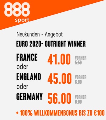 EM Titel Boost bei 888sport