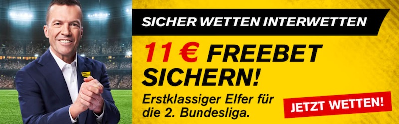 Interwetten 11€ Freebet