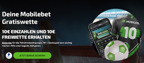 mobilebet gratiswette bonus 10€