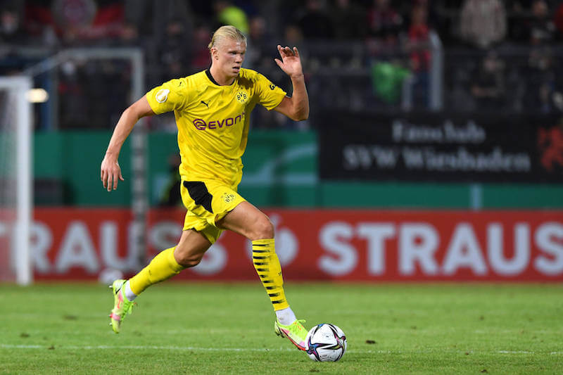Nach 3er Pack im Pokal on bereits in top Form: Erling Haaland