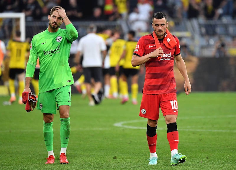 Trapp und Kostic ohne Chance gegen Dortmund