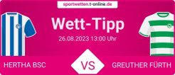 Hertha BSC vs Greuther Fürth Tipp und Quoten
