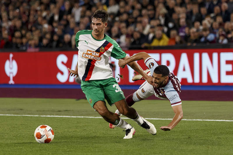 Leo Greiml im Einsatz für Rapid Wien