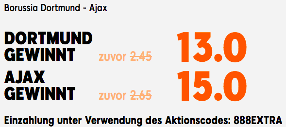 BVB Boost vs Ajax 888sport