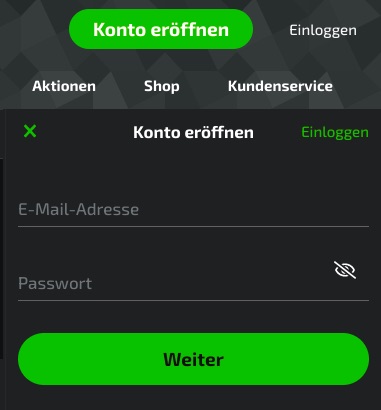 Bei Mobilebet registrieren