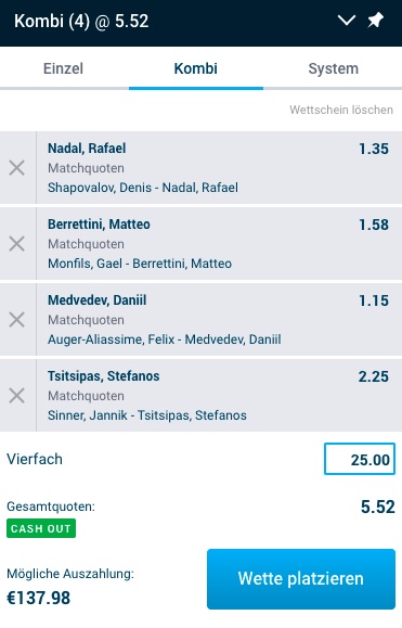 Mybet Quoten Kombi Australian Open