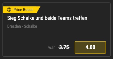 Sieg Schalke bwin Price Boost