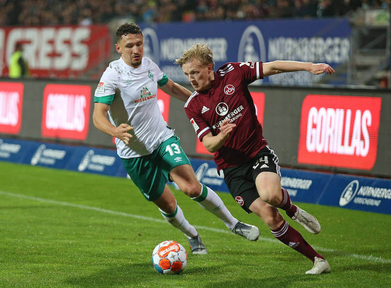 Top-Duell in Liga zwei zwischen Bremen und Nürnberg