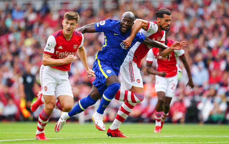 Lukaku hat das Arsenal Tor im Blick