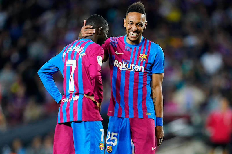 Aubameyang und Dembele müssen noch einmal für Barca ran ehe es in die Pause geht