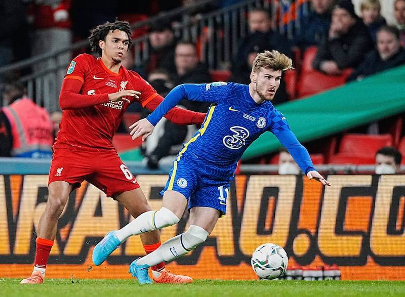 Liverpools Alexander-Arnold will sich in Werner verbeißen