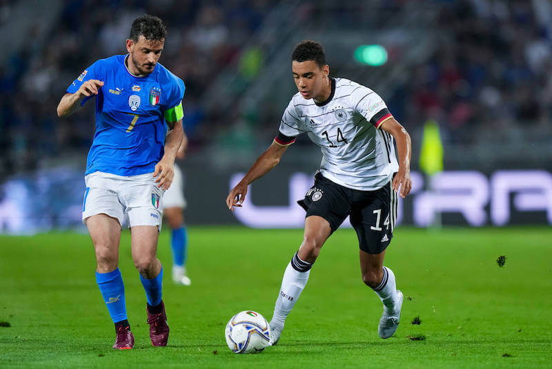 Überzeugt Jamal Musiala nun auch gegen Italien? Deutschland will sich zuhause gegen den Europameister durchsetzen