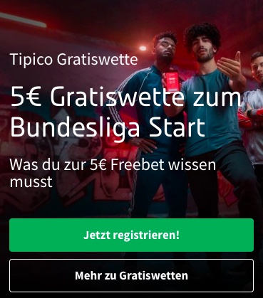 Tipico Freebet zum BuLi Start