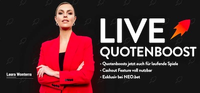 Live Quotenboosts bei NEObet