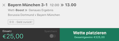bet365 boost bayern-bvb