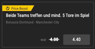 BVB Bwin Boost vs City