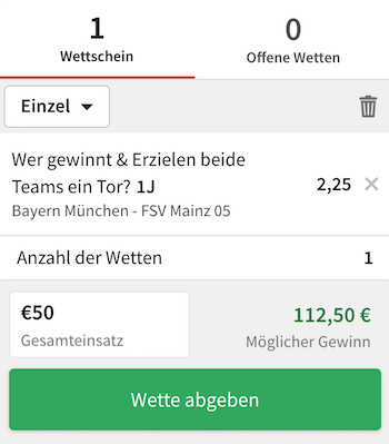 Tipico Wett Tipp bayern mainz