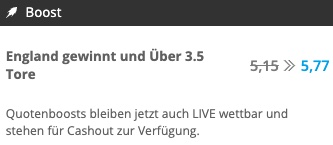 England Boost bei NeoBet
