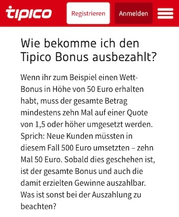 Tipico Bonus 2023 neu 