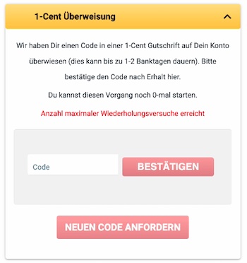 Winamax 1 Cent Überweisung