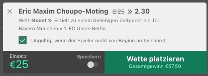 bet365 Bayern Boost