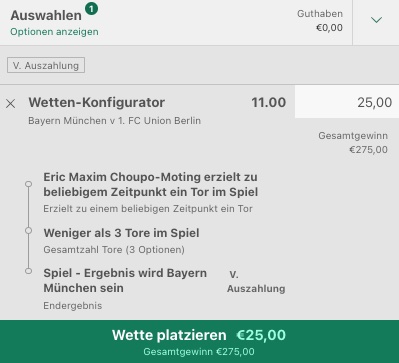 Bayern Sieg Tipp bet365