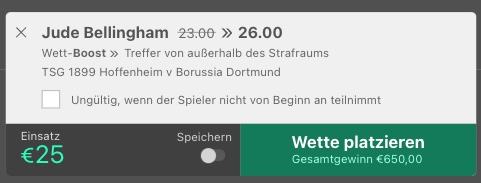 Hoffenheim Dortmund Quoten bet365