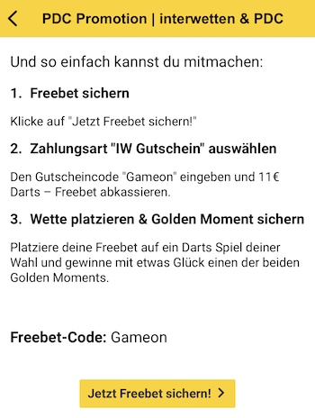 Interwetten gutschein regeln