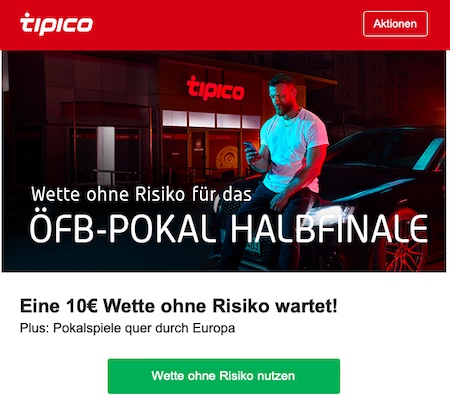 Wette ohne Risiko bei Tipico