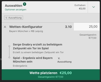 Bayern RBL Quoten bet365