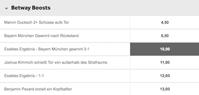 betway bremen bayern boosts