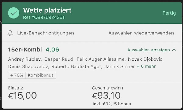 Wimbledon Wette bet365