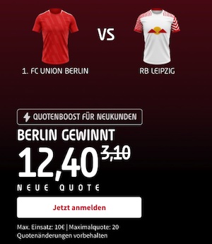 Union Berlin RB Leipzig Boost Tipico