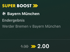 bet365 super boost bayern