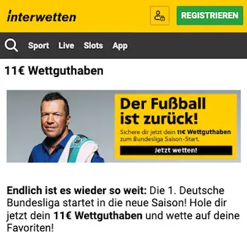 11 € gratis zum Bundesliga Start