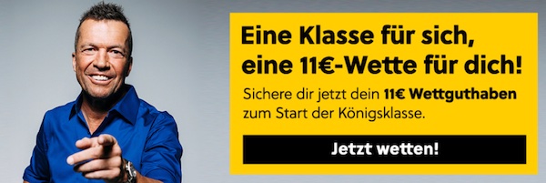 Interwetten Freebet 11 € 