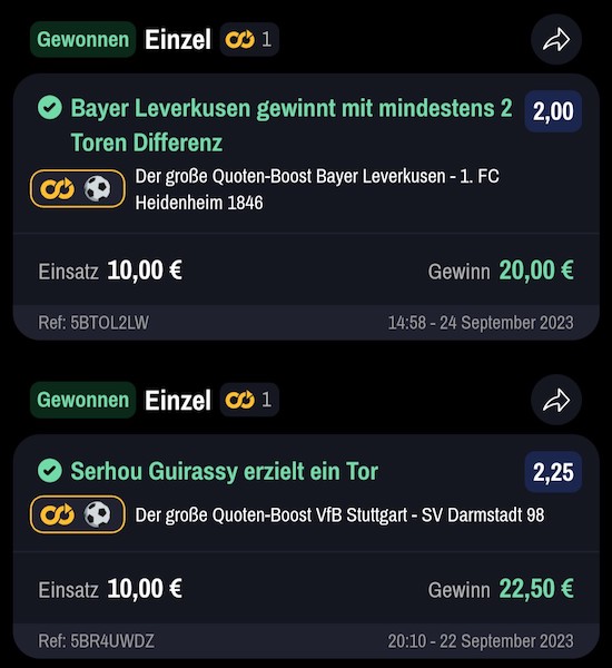 Bundesliga Wetten mit Winamax Quotenboosts