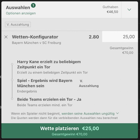 Bayern Freiburg Tipp und Quoten