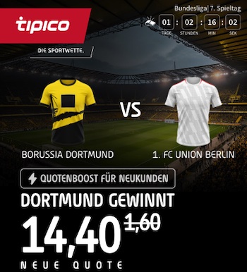 Tipico Boost für BVB