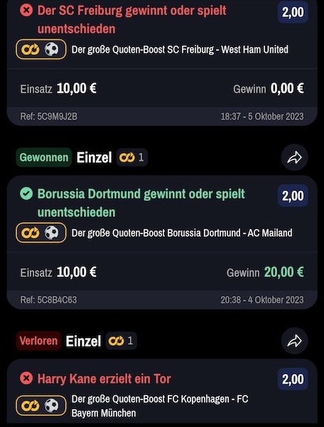 Unsere Wetten bei Winamax in Woche 40
