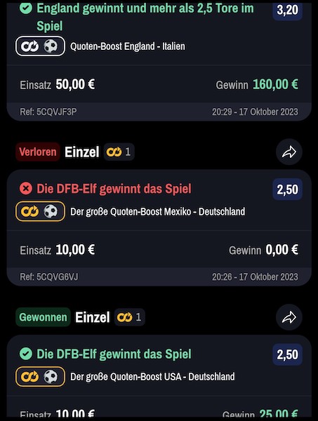 Satter Gewinn bei Winamax in der Länderspielpause