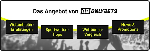 Angebot bei Onlybets