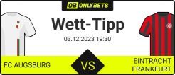fc augsburg eintracht frankfurt wett tipp